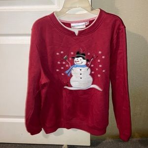 Snowman winter long sleeve shirt